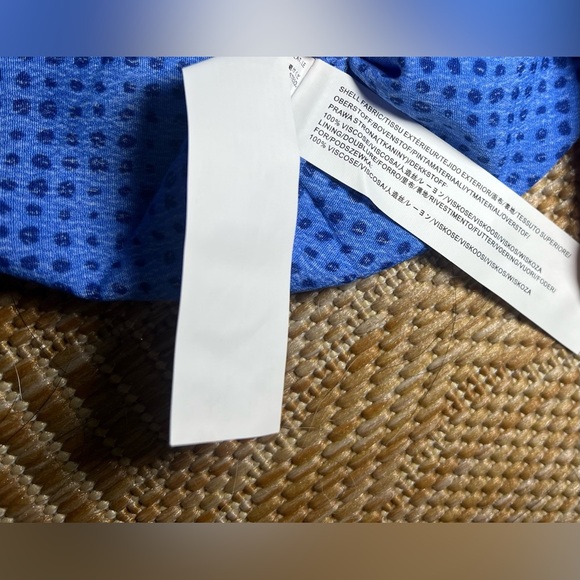 MOON RIVER Women's Cowl Back Woven Camisole Blue Top, Polka Dot, Size S, NWT - Picture 8 of 10